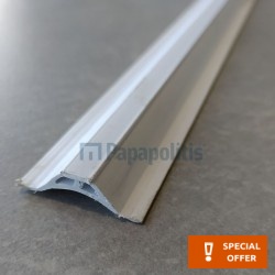 Αρμοκάλυπτρο προφίλ 10mm εσωτερική γωνία, μήκους 2,50m λευκό από PVC Προφίλ & αρμοκάλυπτρα 