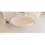 Μπανιέρα ελευθέρας τοποθέτησης 180x88x55 από solid surface επιφάνεια: Ματ, χρώμα: Λευκό χωρίς λαβές Ελευθέρας τοποθέτησης