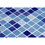 Pool mosaic 2,5x2,5 Spain, shape: Square 1st choice, hue: Blue Mosaics for pool