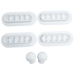 Seat buffer material: Plastic Buffers for WC seats