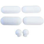 Seat buffer material: Plastic Buffers for WC seats