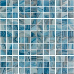 Pool mosaic 2,5x2,5 Spain, shape: Square 1st choice, hue: Blue