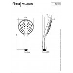 Shower head 3 jets ABS anti-limestone, color: Chrome surface: Glossy Hand showers Shower head 3 jets ABS anti-limestone, color: Chrome surface: Glossy Hand showers