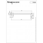 Arm 34,5cm Wall-mounted material: Brass, color: Chrome surface: Brushed Shower arms Arm 34,5cm Wall-mounted material: Brass, color: Chrome surface: Brushed Shower arms