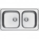 Νεροχύτης ανοξείδωτος 86x50 από inox επιφάνεια: Γυαλισμένη χωρίς πάγκο ένθετος 1 ½ γούρνα 2Β, χρώμα: Χρωμέ Ανοξείδωτοι Νεροχύτης ανοξείδωτος 86x50 από inox επιφάνεια: Γυαλισμένη χωρίς πάγκο ένθετος 1 ½ γούρνα 2Β, χρώμα: Χρωμέ Ανοξείδωτοι