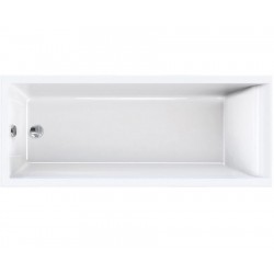 Bathtub Rectangular 120x70 material: Acrylic, color: White no grab bars surface: Glossy Rectangular