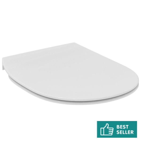 Toilet-seat soft closing, style: Sandwich Slim, color: White Toilet seats & covers