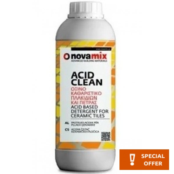 Υγρό καθαρισμού Όξινο, για τον καθαρισμό κεραμικών πλακιδίων, 5 lt Υλικά καθαρισμού