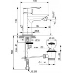 Bidet mixer material: Brass, color: Chrome surface: Glossy Deck-mounted Bidet mixer material: Brass, color: Chrome surface: Glossy Deck-mounted