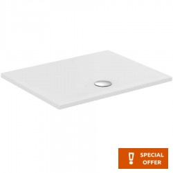 Shower tray Rectangular 100x80 material: Porcelain, color: White surface: Glossy