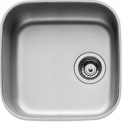 Νεροχύτης ανοξείδωτος 40x40 από inox επιφάνεια: Γυαλισμένη χωρίς πάγκο υποκαθήμενος, 1 γούρνα 1B (42,3x42,3cm), χρώμα: Χρωμέ Ανοξείδωτοι
