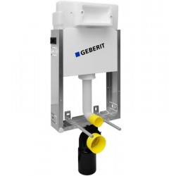 Καζανάκι εντοιχιζόμενο κρεμαστής λεκάνης για τοίχο διπλού τούβλου με πλαίσιο Υ 76cm x Π 12cm Εντοιχιζόμενα για επίτοιχη λεκάνη