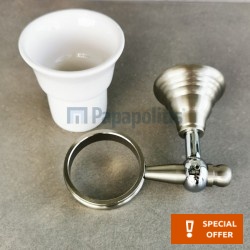 Cupholder material: Brass Wall-mounted argenta, color: Chrome surface: Brushed Tumbler holders