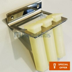 Cupholder material: Brass Wall-mounted, color: Chrome surface: Glossy Tumbler holders