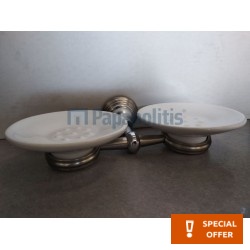 Sponge box material: Porcelain Single Single-mounted flat II Argent, color: Bronze surface: Glossy Shower baskets