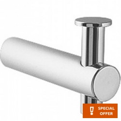 Hook Flat wall mounted material: Brass single, color: Chrome surface: Glossy Hooks