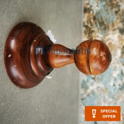 Άγκιστρο από ξύλο μονό, χρώμα: Ξύλο Κερασιά επιφάνεια: Ματ Άγκιστρα