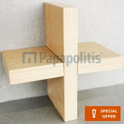 Ράφι μπάνιου 40x40x10 από ξύλο, χρώμα: Ξύλο Δρυς