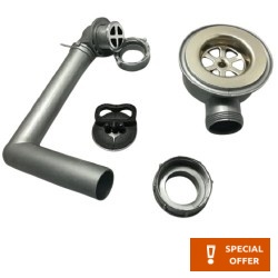 Waste Valve With overflow material: Brass surface: Glossy, color: Chrome Waste overflows