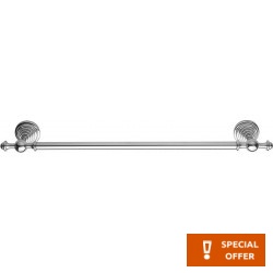 Πετσετοθήκη 50cm σταθερή από inox μονή, χρώμα: Χρωμέ επιφάνεια: Γυαλιστερή Πετσετοθήκες