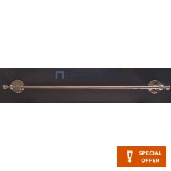 Πετσετοθήκη 60cm σταθερή από inox μονή, χρώμα: Χρωμέ επιφάνεια: Γυαλιστερή