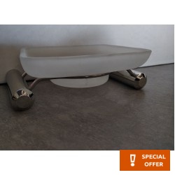 Σαπουνοθήκη από inox επικαθήμενος τύπος, χρώμα: Χρωμέ επιφάνεια: Γυαλιστερή