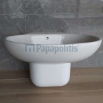 Pedestal Wall-mounted, color: White Pedestals Pedestal Wall-mounted, color: White Pedestals