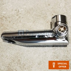 Εκροή (στόμιο) 6cm επίτοιχος τύπος Α1 μπαταρίας μπανιέρας από ορείχαλκο, χρώμα: Χρωμέ επιφάνεια: Γυαλιστερή Στόμια (ρουξούνια)