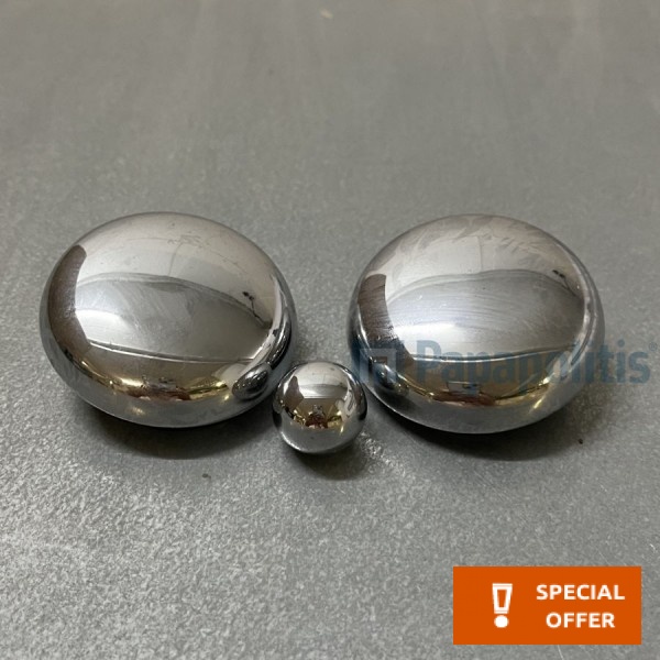 Ροζέτα μπιντέ (Σετ 3 τεμαχίων) από ορείχαλκο, χρώμα: Χρωμέ Ροζέτες