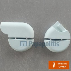 Shower grab-bars, color: White