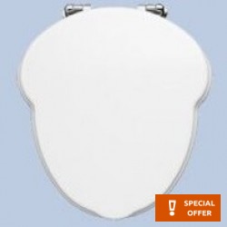 Toilet-seat, style: Sandwich, color: White Toilet seats & covers