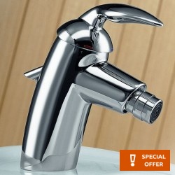 Bidet mixer material: Brass, color: Chrome surface: Glossy Deck-mounted