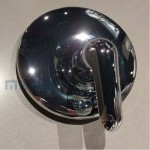 Shower tap Wall-mounted external part 1 way material: Brass mixer With plate without hand shower, hose and holder, color: Chrome surface: Glossy