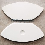 Shower seat material: Plastic, color: White Shower seats Shower seat material: Plastic, color: White Shower seats