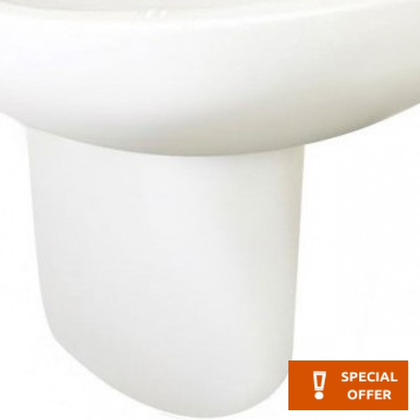 Pedestal Wall-mounted, color: White Pedestals Pedestal Wall-mounted, color: White Pedestals