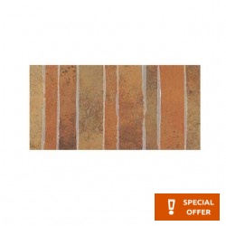 Edging (Listello) 17,5x35 Italy 1st choice rettificato Fascia, hue: Brick Tile Liners (Listello)-Decore