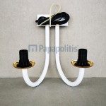 Lighting material: Brass Daylight 4.000° - 4.500° Κ 40W, color: White/Gold surface: Matt Lamps Lighting material: Brass Daylight 4.000° - 4.500° Κ 40W, color: White/Gold surface: Matt Lamps