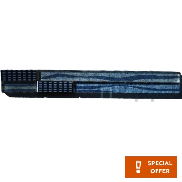 Decor tile 25x40 Italy 1st choice, hue: Blue Tile Liners (Listello)-Decore