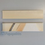 Border (listello) 25x5 Italy 1st choice surface: Matt, hue: Beige Tile Liners (Listello)-Decore