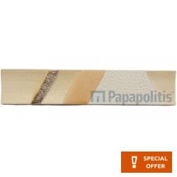 Border (listello) 25x5 Italy 1st choice surface: Matt, hue: Beige Tile Liners (Listello)-Decore