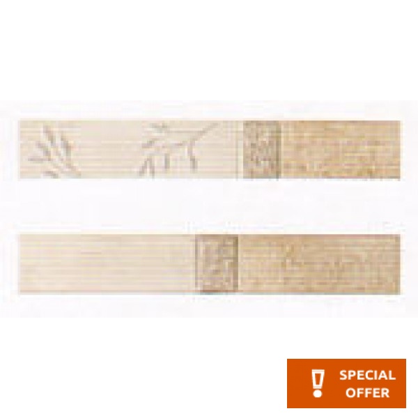 Border (listello) 4x25 Italy 1st choice surface: Matt, hue: Beige Tile Liners (Listello)-Decore