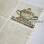 Decore πλακιδίου 20x20 Ιταλίας Α’ διαλογής Inserto naturale, απόχρωση: Μπεζ Decore