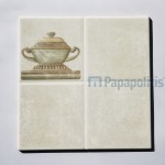 Decore πλακιδίου 20x20 Ιταλίας Α’ διαλογής Inserto naturale, απόχρωση: Μπεζ Decore