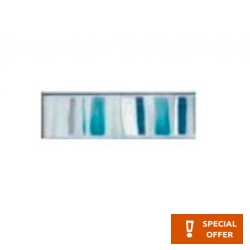 Border (listello) 6x20 Italy 1st choice Pennelatto surface: Glossy, hue: Green Tile Liners (Listello)-Decore