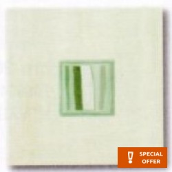 Decore πλακιδίου 5x5 Ιταλίας Α’ διαλογής Inserto, απόχρωση: Λευκό Μπορντούρες-Decore