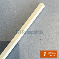 Προφίλ καμπίνας 1,5x1,5x185cm,λευκό από μέταλλο Προφίλ καμπίνας ντουζιέρας
