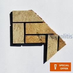 Tozzetto (Taco) 9x9 Ιταλίας Α’ διαλογής, απόχρωση: Μπεζ Tozzetto (Taco)