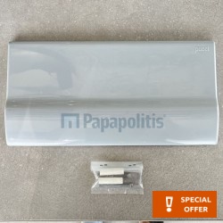 Flush wall plates for concealed cistern Actuation material: ABS single flush valve, color: White surface: Glossy Flush plates