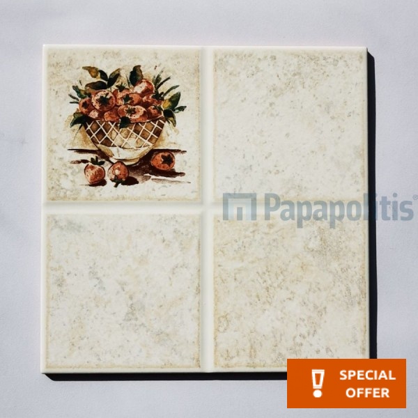 Decor tile 20x20 Italy 1st choice, hue: Beige Decors Decor tile 20x20 Italy 1st choice, hue: Beige Decors