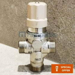 Switch material: Steel, color: White surface: Matt Angle valves